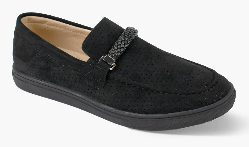 Men's Casual Shoes - Black Loafers Men Slip on Shoes - Men's Suede Shoes Men's Slippers - Design Menswear