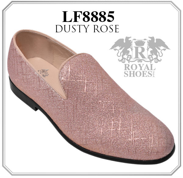 Men's rose gold shoes fashion design Slip-on loafer by royal shoes