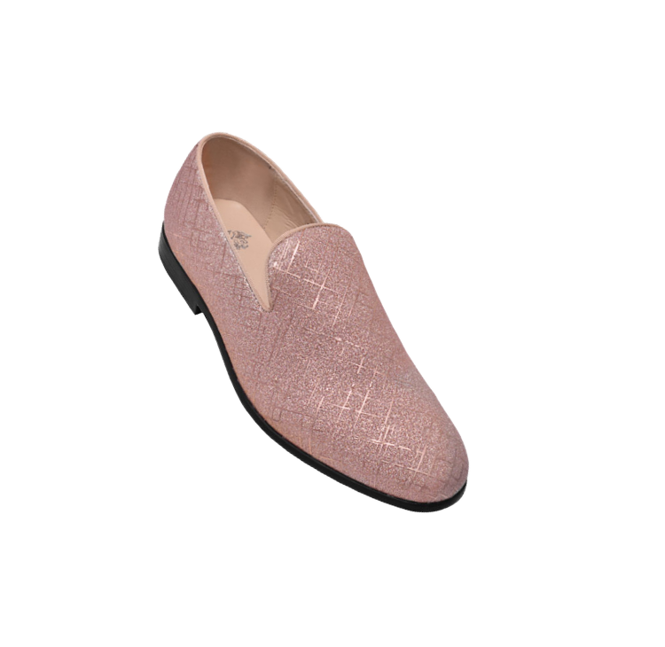 Men's rose gold shoes fashion design Slip-on loafer by royal shoes