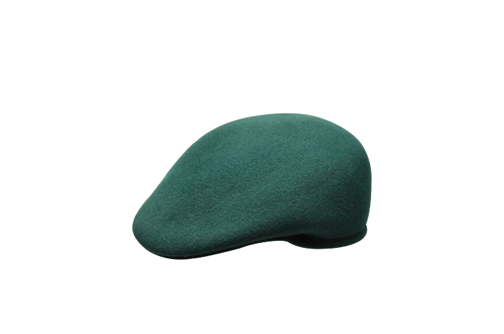 Bruno Capelo Men's Hunter Green Wool Cap 100% Wool - Design Menswear
