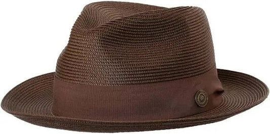 Brown Bruno Capelo Men's straw hat casual dress summer style hat - Design Menswear