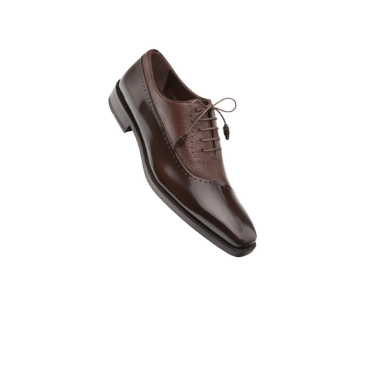 Men's Brown Mezlan Dress Lace Up Shoes Fashion Bal Oxford Postdam - Design Menswear