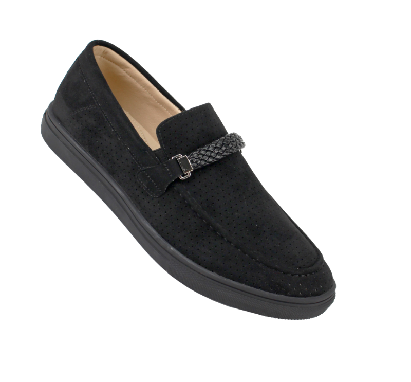 Men's Casual Shoes - Black Loafers Men Slip on Shoes - Men's Suede Shoes Men's Slippers - Design Menswear