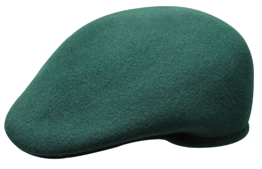 Bruno Capelo Men's Hunter Green Wool Cap 100% Wool - Design Menswear