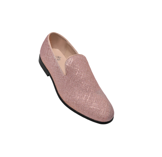 Men's rose gold shoes fashion design Slip-on loafer by royal shoes