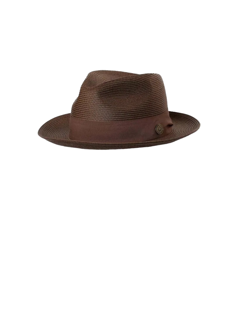 Brown Bruno Capelo Men's straw hat casual dress summer style hat - Design Menswear