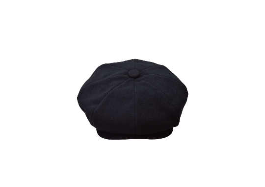 Men's Black Apple Hat 100% Wool - Design Menswear