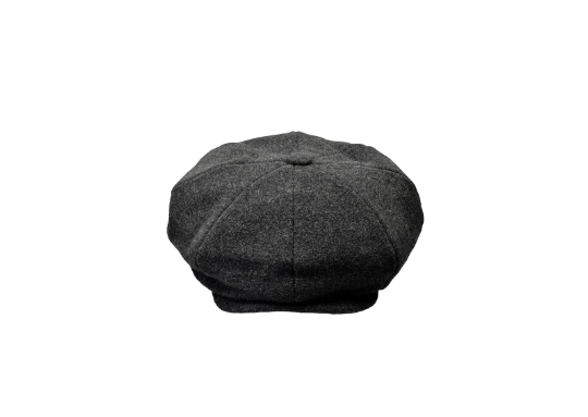 Men's Gray Apple Hat 100% Wool - Design Menswear