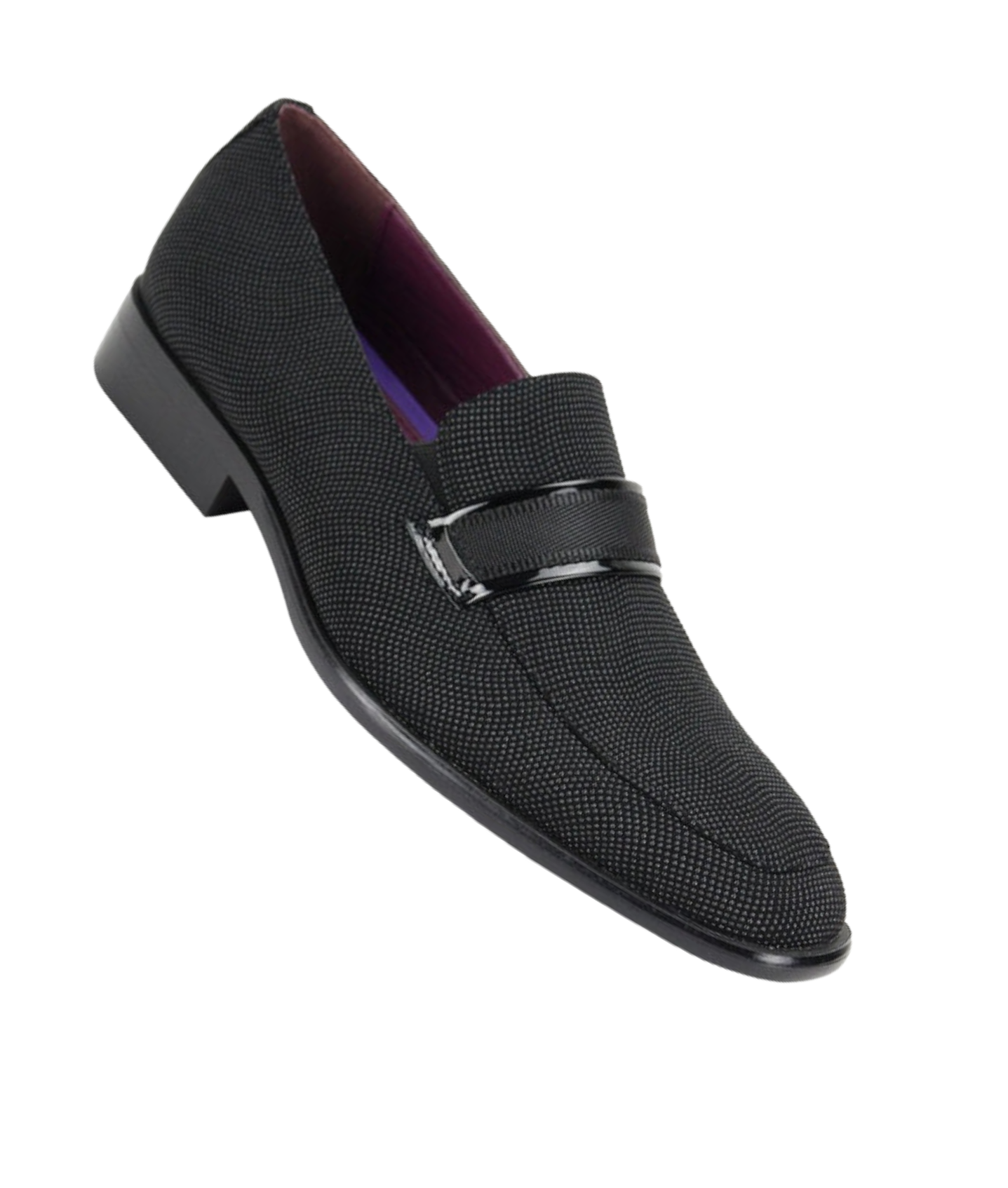 Men's Black Slip On Fashion Style Dress Shoes - Design Menswear